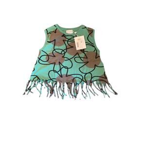 NWT Wolf & Rita 🍃 Artistic Fringe Top